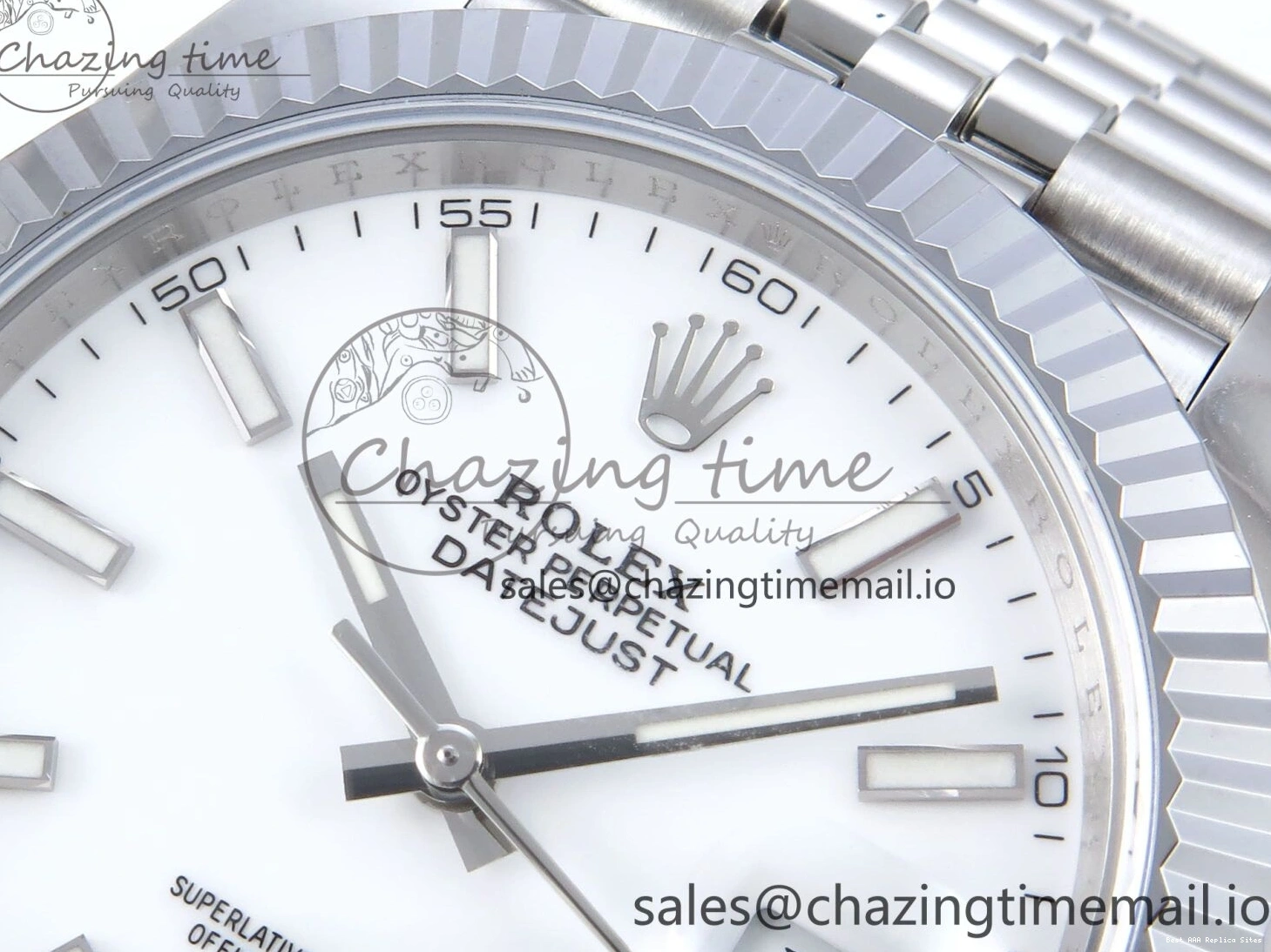 AAA Replica Watches TimelessDesign Edition on White 936 Steel 1:1 Jubilee 41 QF+ Bracelet 904L SS 126334 Dial VR Best DateJust Stick 0112